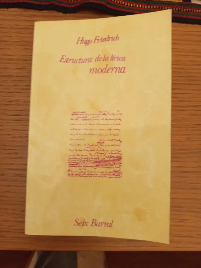 Estructura de la lírica moderna Hugo Friedrich