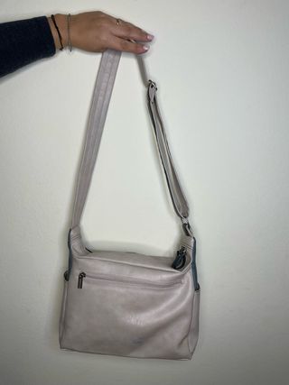 Borsa a tracolla bianco e azzurro – come nuova