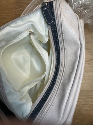 Borsa a tracolla bianco e azzurro – come nuova