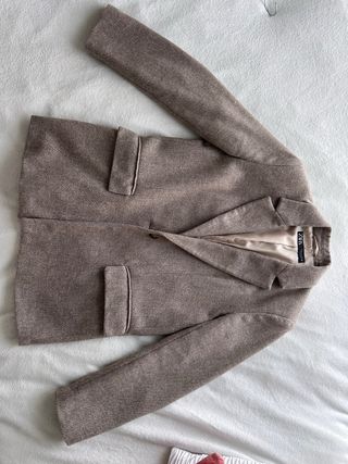 Chaqueta Zara Lana Marrón