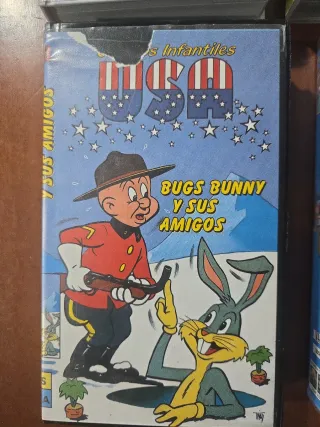 Lote 4 VHS Películas Animadas Español