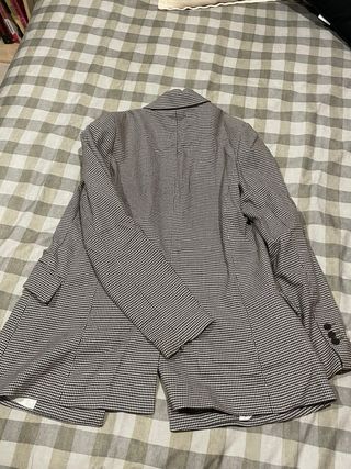 Americana cuadros Mango