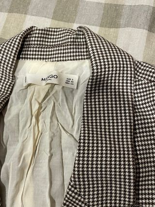 Americana cuadros Mango