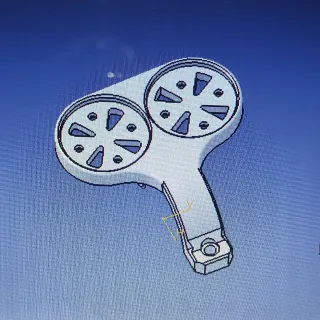 Soporte GPS Doble para Manillar D35mm