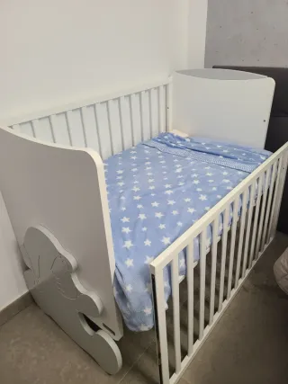 Cuna Trama Osito con Colchón y Colecho