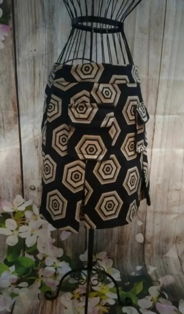 Falda Desigual Estampado Geométrico