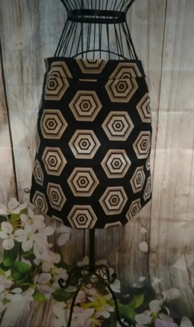 Falda Desigual Estampado Geométrico