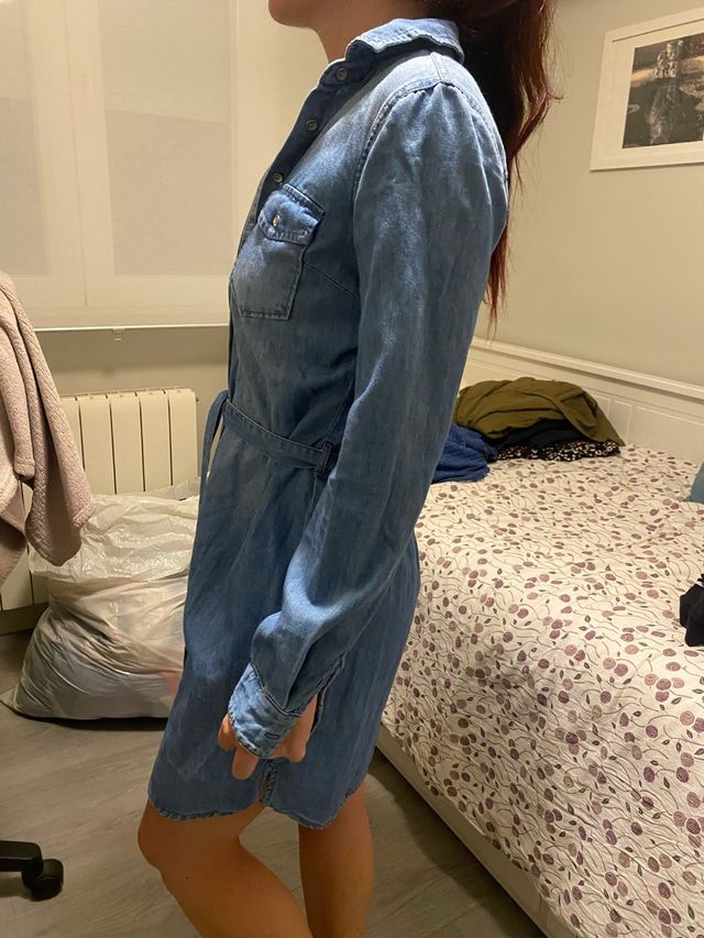 Vestido vaquero Springfield manga larga T.34