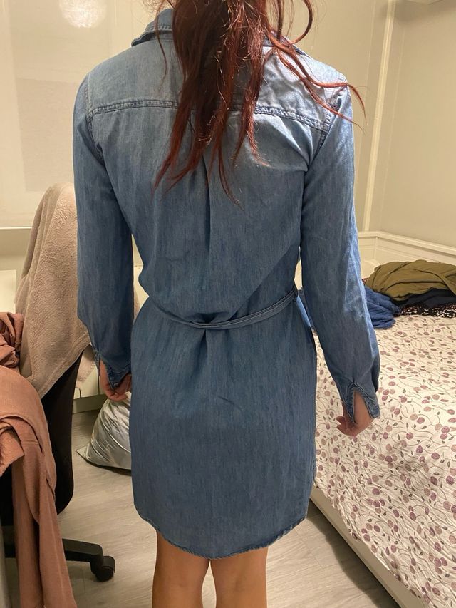 Vestido vaquero Springfield manga larga T.34