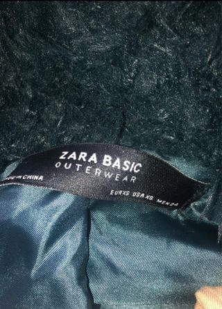 Abrigo pelo Zara Verde