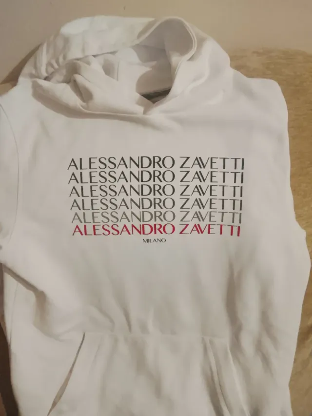 Alessandro Zavetti Sudadera Blanca