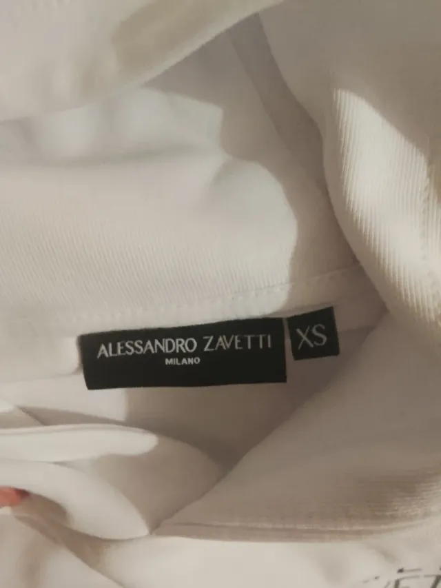 Alessandro Zavetti Sudadera Blanca