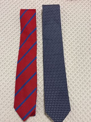 Corbata WILLIOT Rayas Rojas y Azules