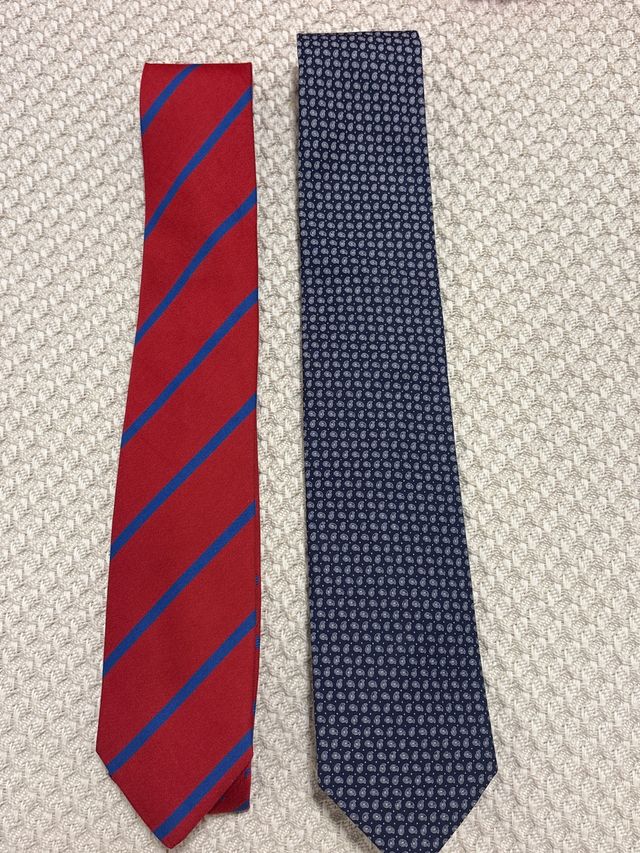 Corbata WILLIOT Rayas Rojas y Azules