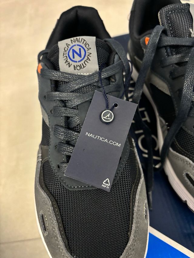 Scarpe uomo Nautica nere e grigie