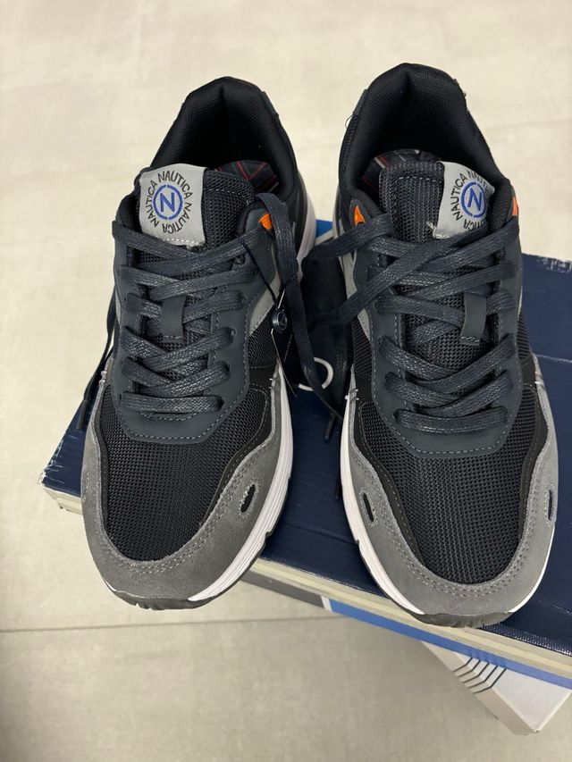 Scarpe uomo Nautica nere e grigie
