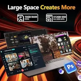 Portátil 15.6 Core i7-6500U 16GB RAM 512GB SSD