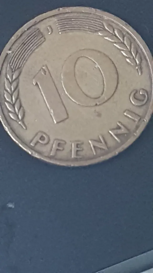 Moneda 10 Peniques Alemania 1950