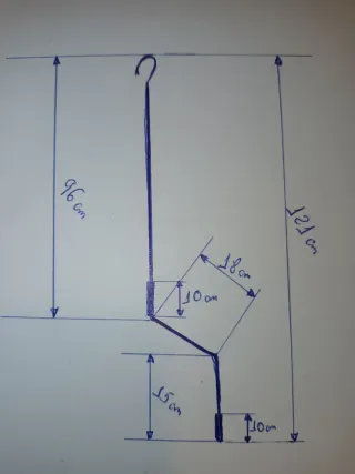 Manivela para toldo de metal