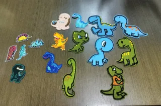 Parches termoadhesivos de dinosaurios