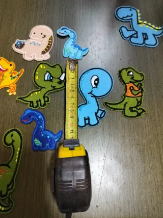 Parches termoadhesivos de dinosaurios