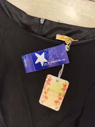 Vestido fiesta mujer negro invierno