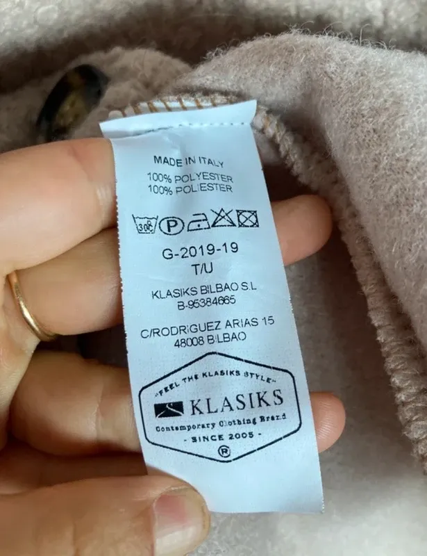 Abrigo Klasics beige con capucha