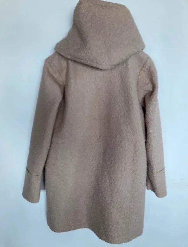 Abrigo Klasics beige con capucha