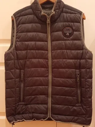 Chaleco Napapijri Marrón y Gris