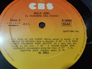 Vinilo Billy Joel - Piano Man CBS 32002