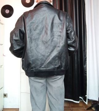 Giacca Pelle Uomo Vintage Nera Vera Pelle BARONE