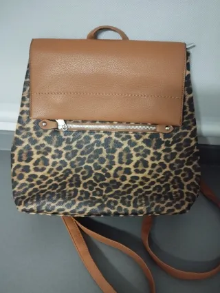 Mochila Leopardo Marrón y Multicolor