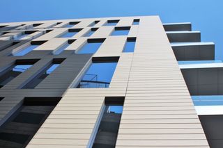 Revestimiento de edificios modernos