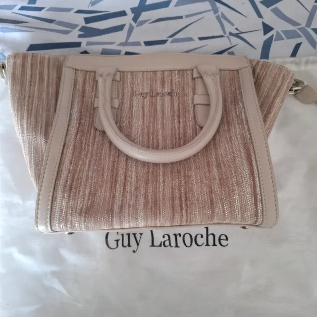 Bolso Guy Laroche Beige y Dorado