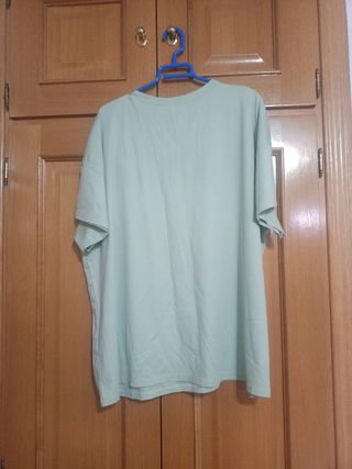 Camiseta verde con lazo talla XXL