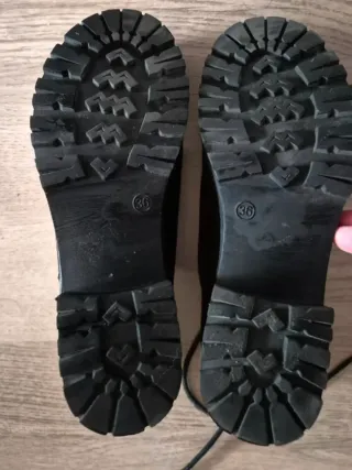 Zapatos ante negros mujer T.36