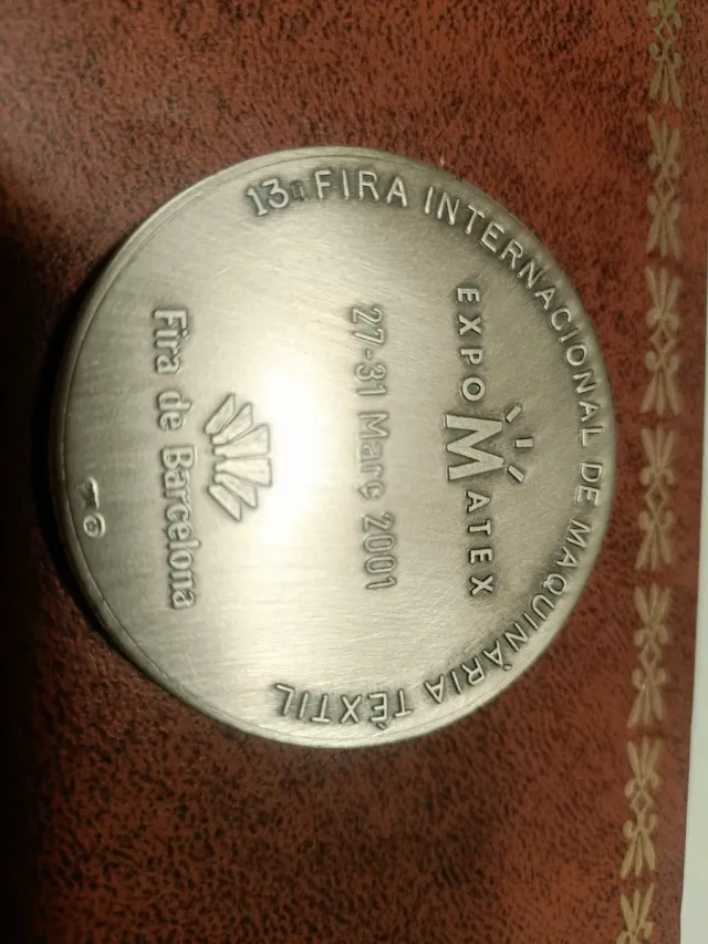 Medaglia Expomatex Fira Barcelona in Argento