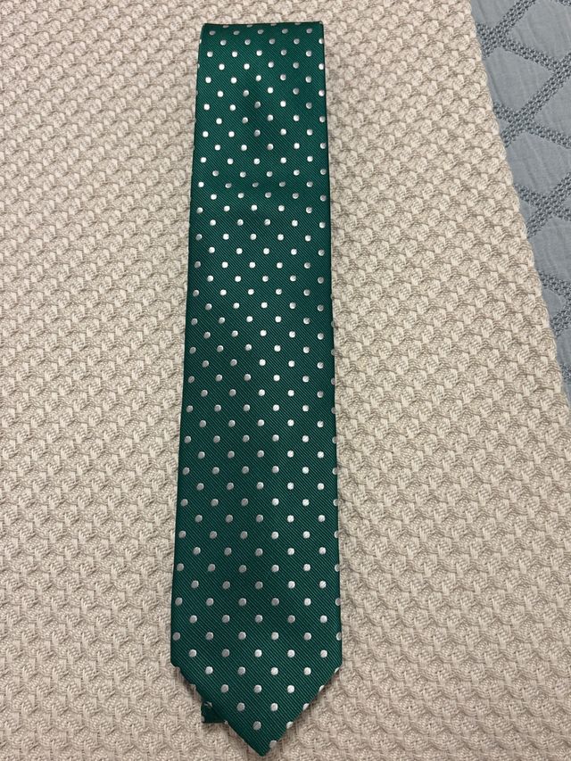 Corbata LEONARDI CRAVETTE Verde Lunares