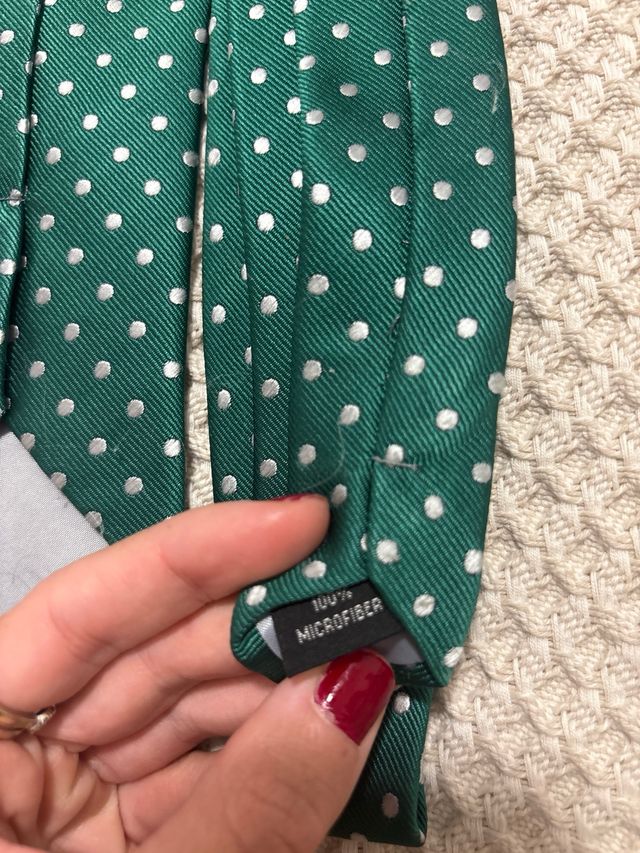 Corbata LEONARDI CRAVETTE Verde Lunares