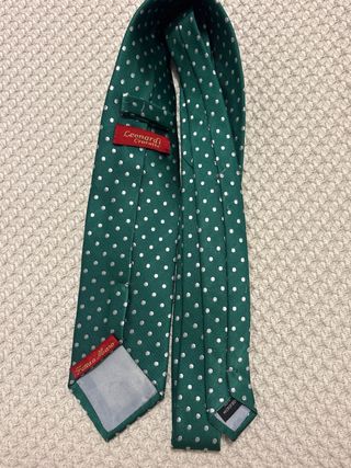 Corbata LEONARDI CRAVETTE Verde Lunares