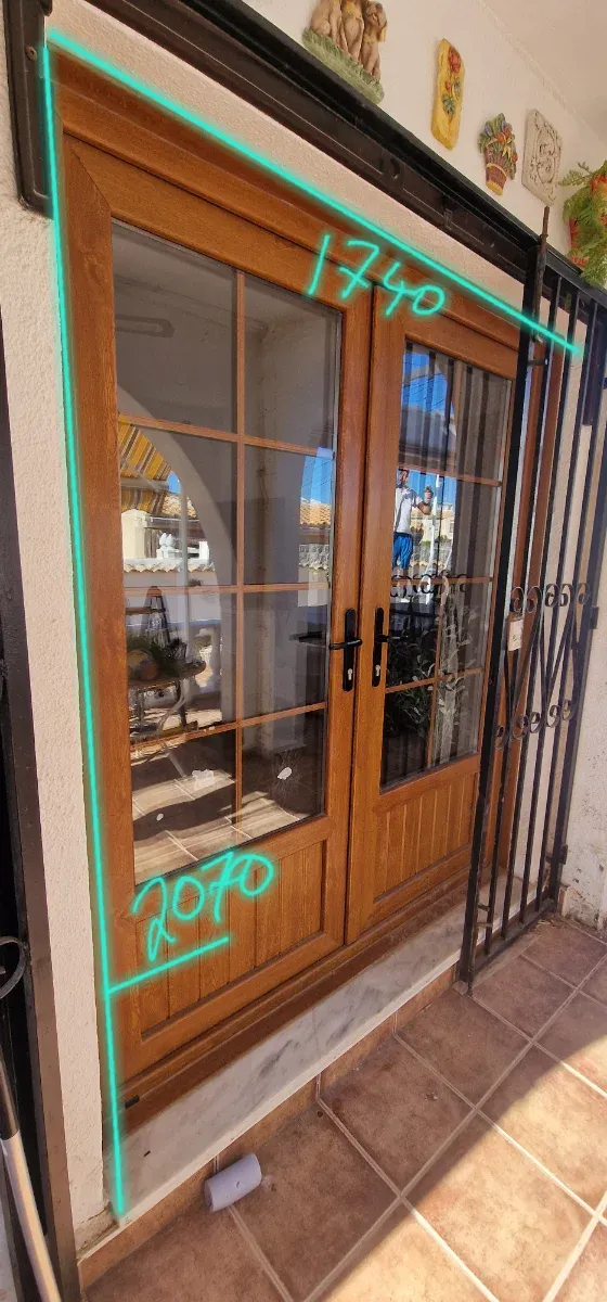 Puerta PVC Textura Madera.