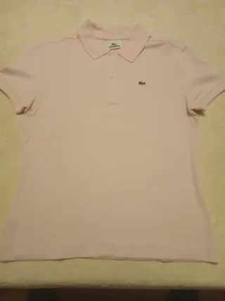 Polo Lacoste Mujer Talla 42 Rosa ORIGINAL