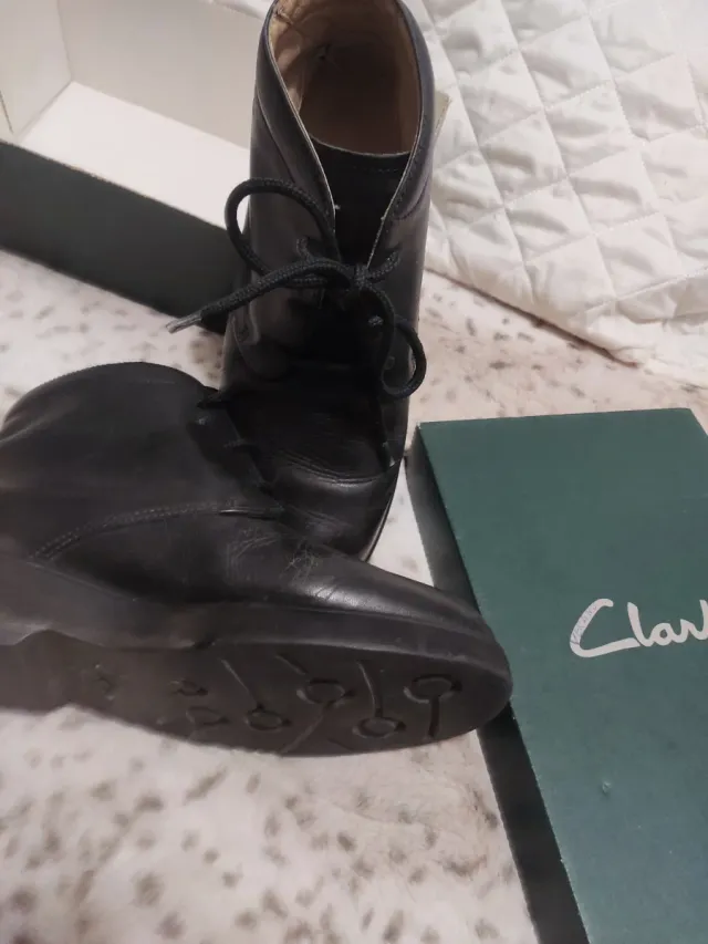 Botines Clarks Piel Negra Mujer