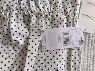 Falda Mango lunares fruncida