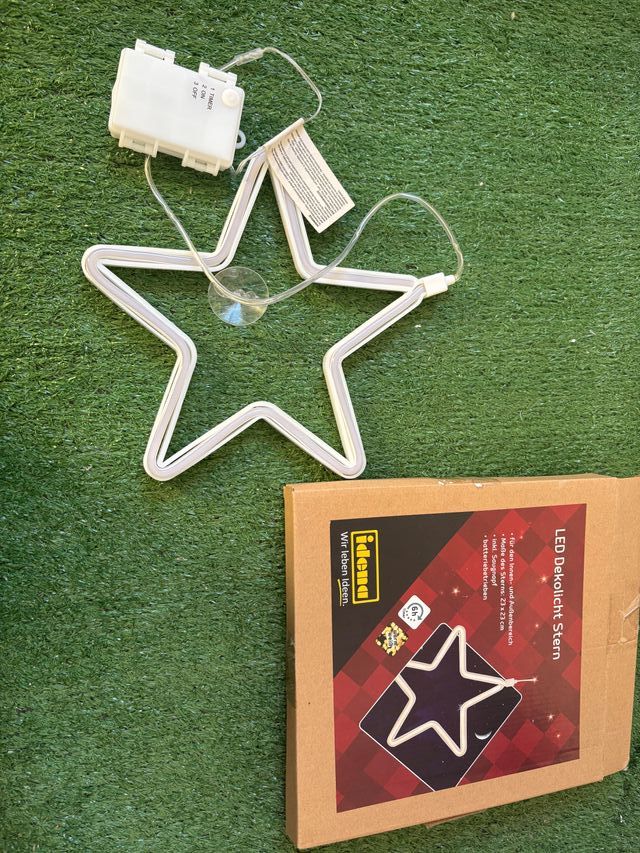 Stella LED Idena con ventosa e timer