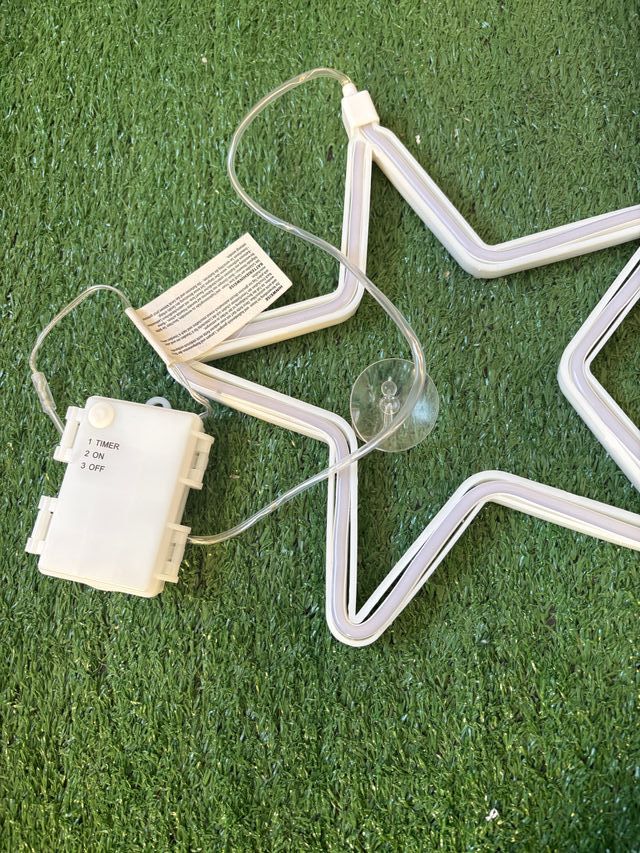 Stella LED Idena con ventosa e timer