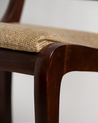 6 Sillas de Comedor Madera y Tela