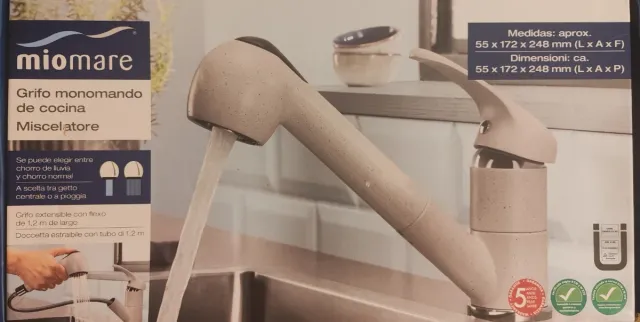 Grifo de cocina Miomare extensible
