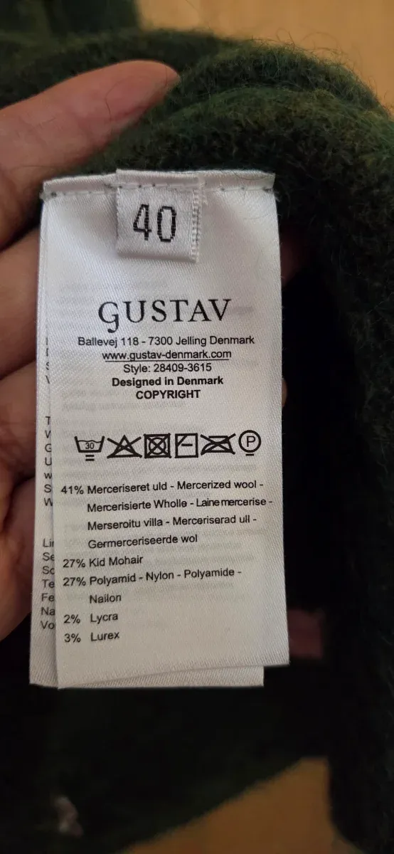 Jersey Gustav Talla 40 Verde Multicolor