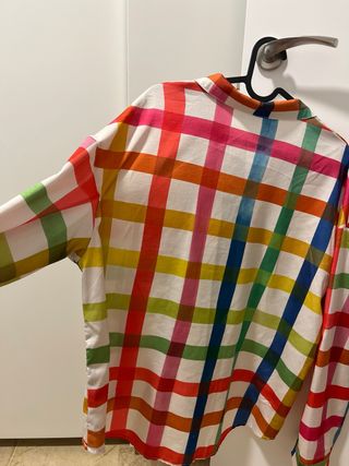 Camisa cuadros multicolor